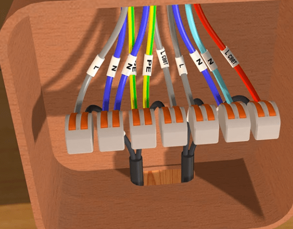 В парилке рекомендуется использовать термостойкие кабели и провода, например, РКГМ или ПРКС