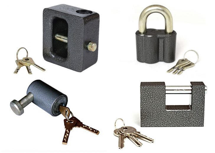 Types of padlocks according to their design
