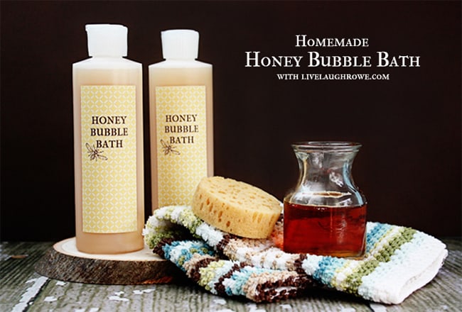 Homemade Honey Bubble Bath by Live Laugh Rowe 