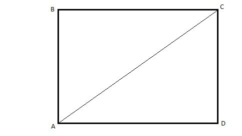 Расстояние между противоположными углами поверхности должно быть одинаковым