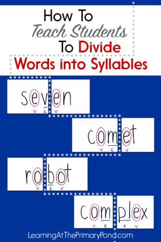 Do you teach your students the syllable division rules? If you teach first grade, second grade, or higher, these are must-know rules! Knowing how to break up words into syllables helps students with decoding and understanding vowel sounds. Learn all about the syllable division rules in this post!