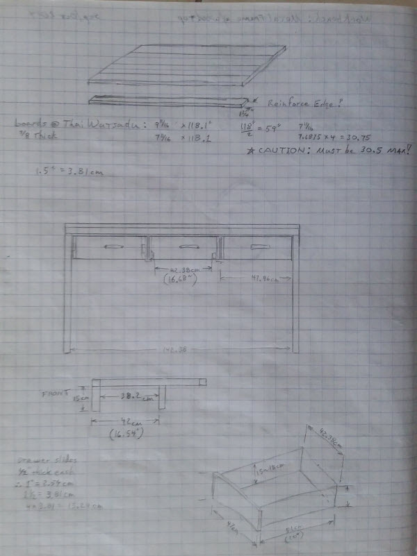 Image showing Homemade Metal Work Bench Sketch 2