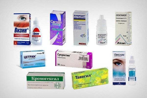 Препараты для лечения красноты глаз
