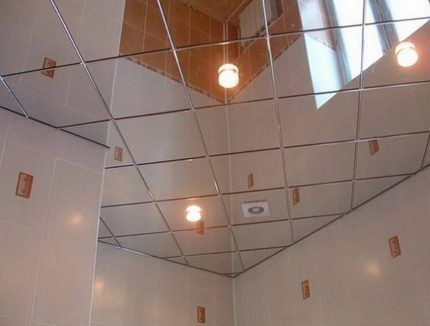 Кассетный потолок в ванной