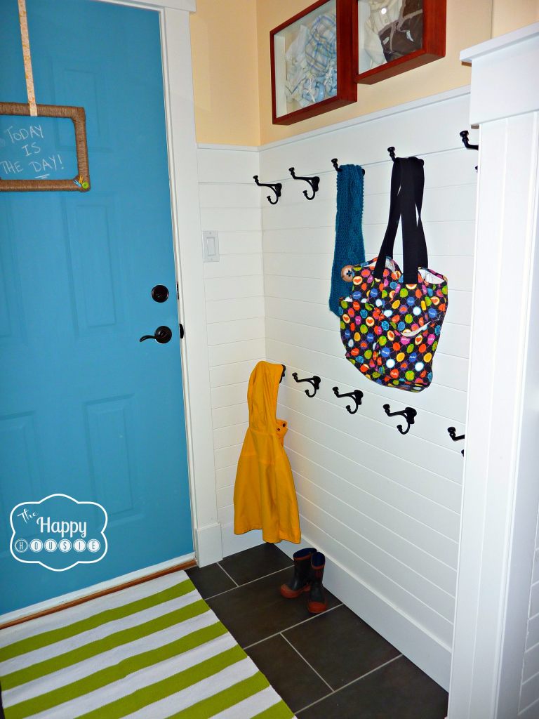 Coat Hooks Hung at thehappyhousie