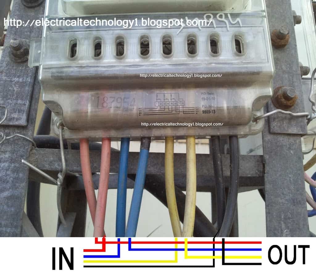 how to wire 3phase energy meter